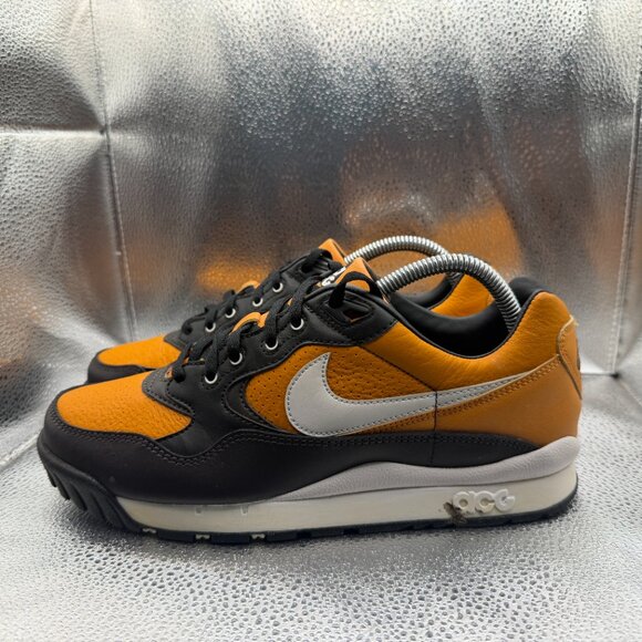 Size 7.5 Nike ACG Wildwood Black Brown Mens Leather Athletic Sneakers AO3116-800 main image 4